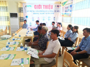Giới thiệu sử dụng sản phẩm APA trong nghề nuôi Tôm